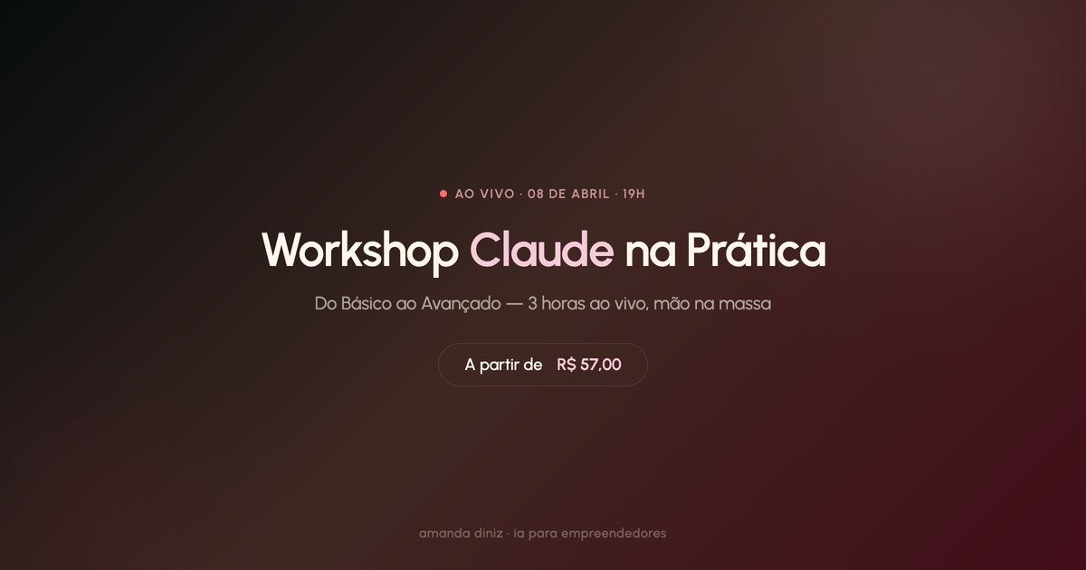 Workshop Claude na Prática | Do Básico ao Avançado